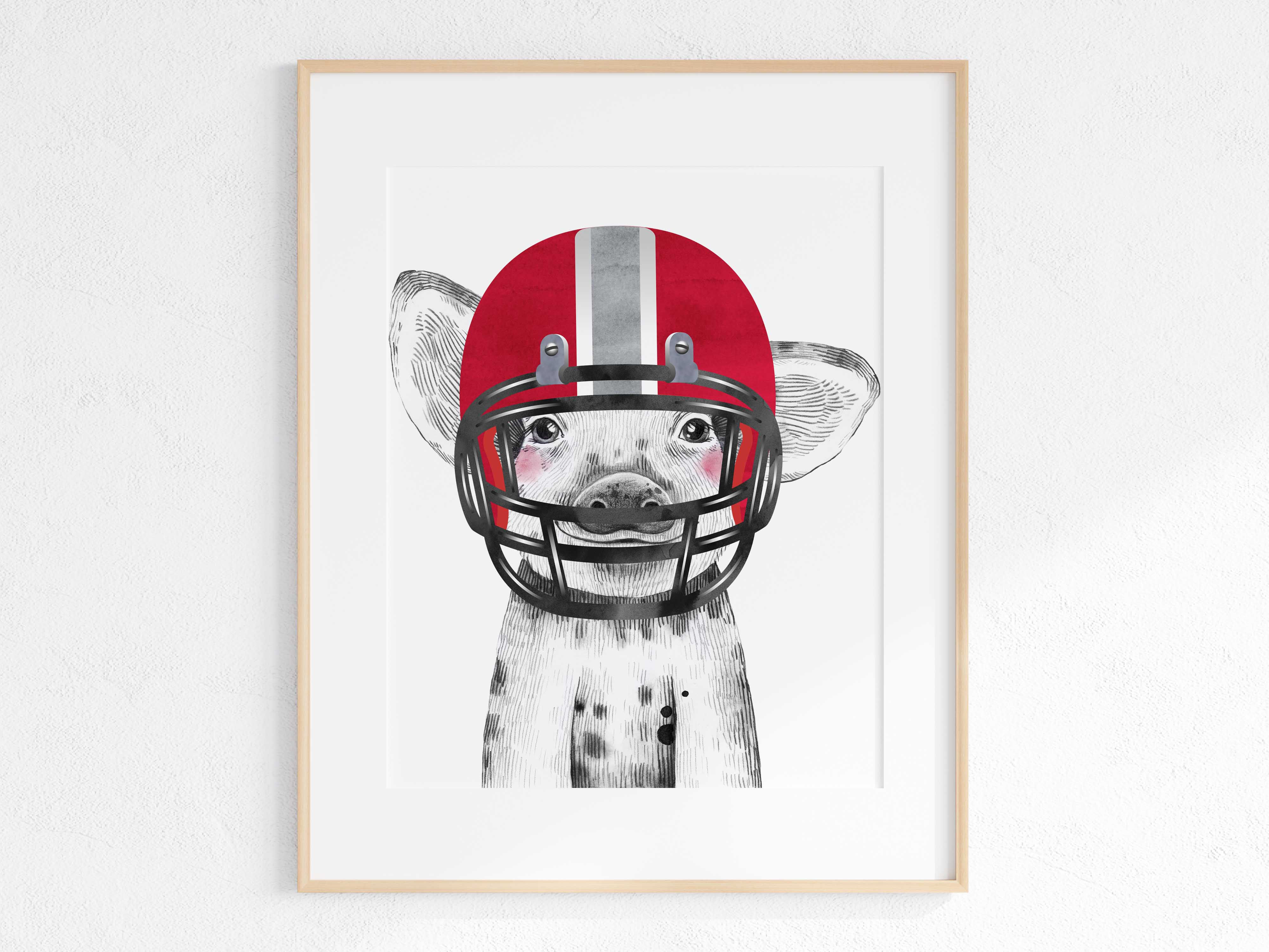 Game day in Tuscaloosa - animal print - pig