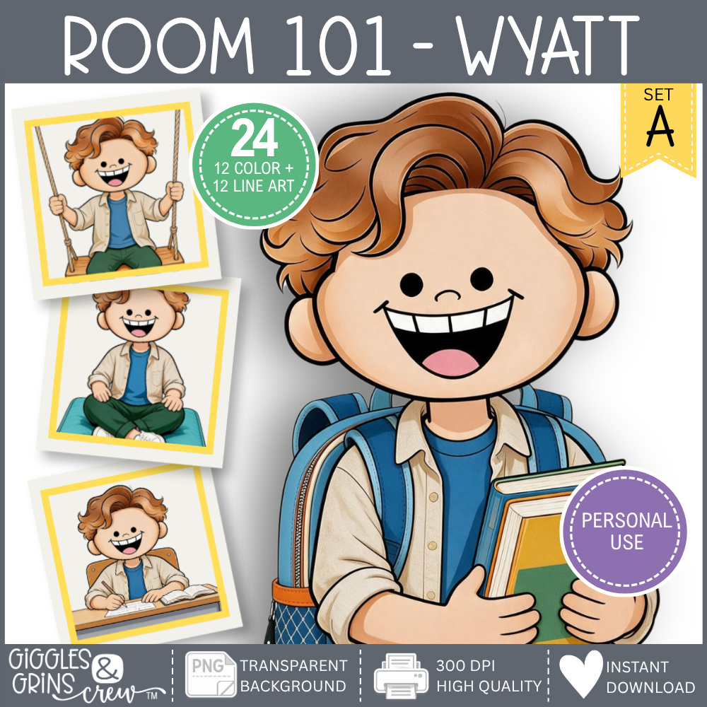 Room 101 – Wyatt Clip Art | Personal Use