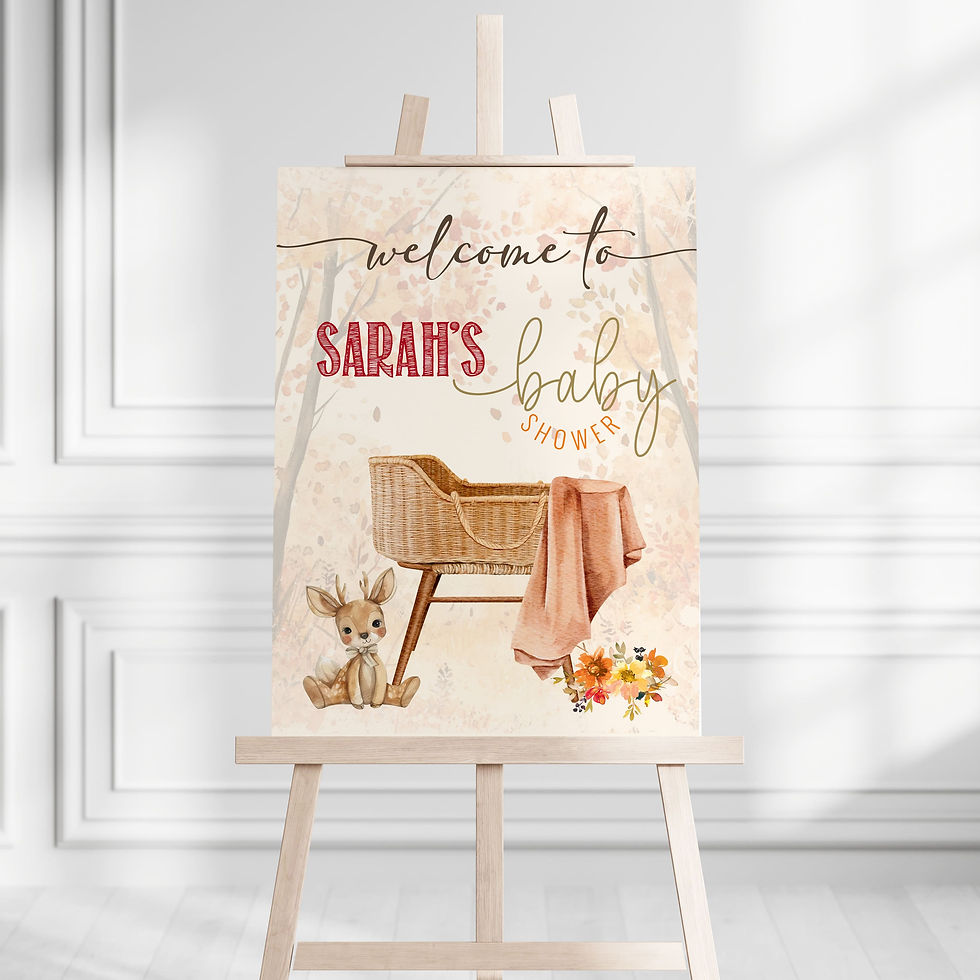 Thumbnail: Falling in LOVE - Baby Shower - Invitation and Party Decor Set