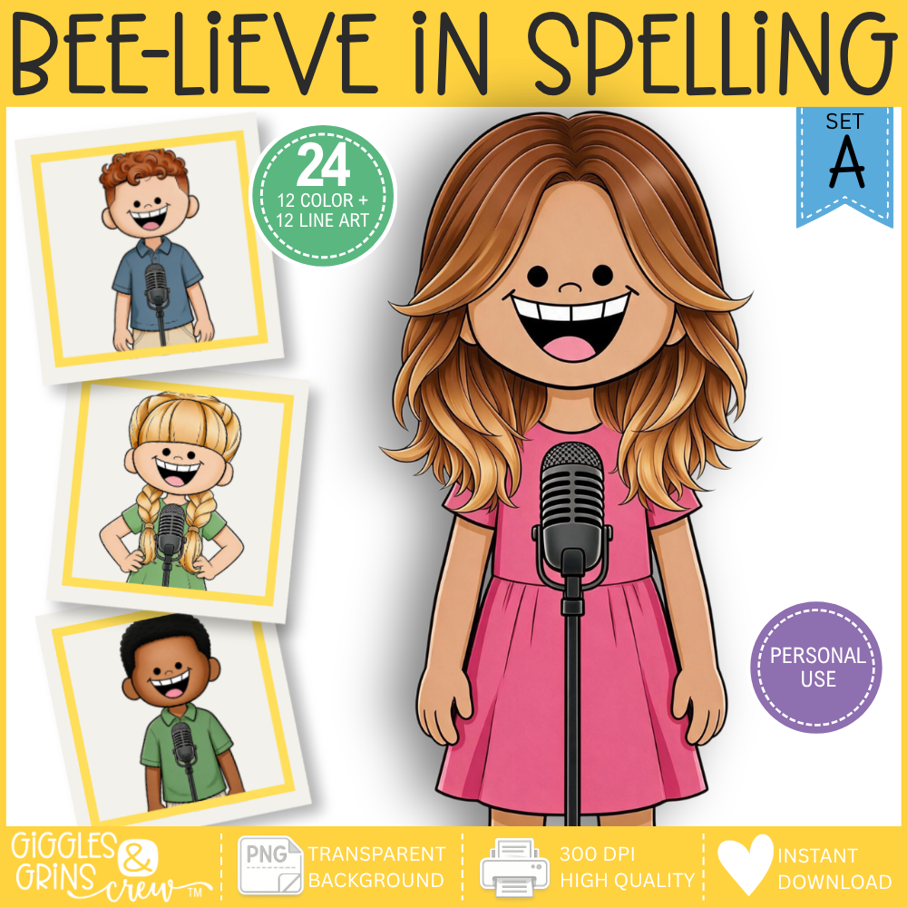 Bee-lieve in Spelling – Spelling Bee Clip Art