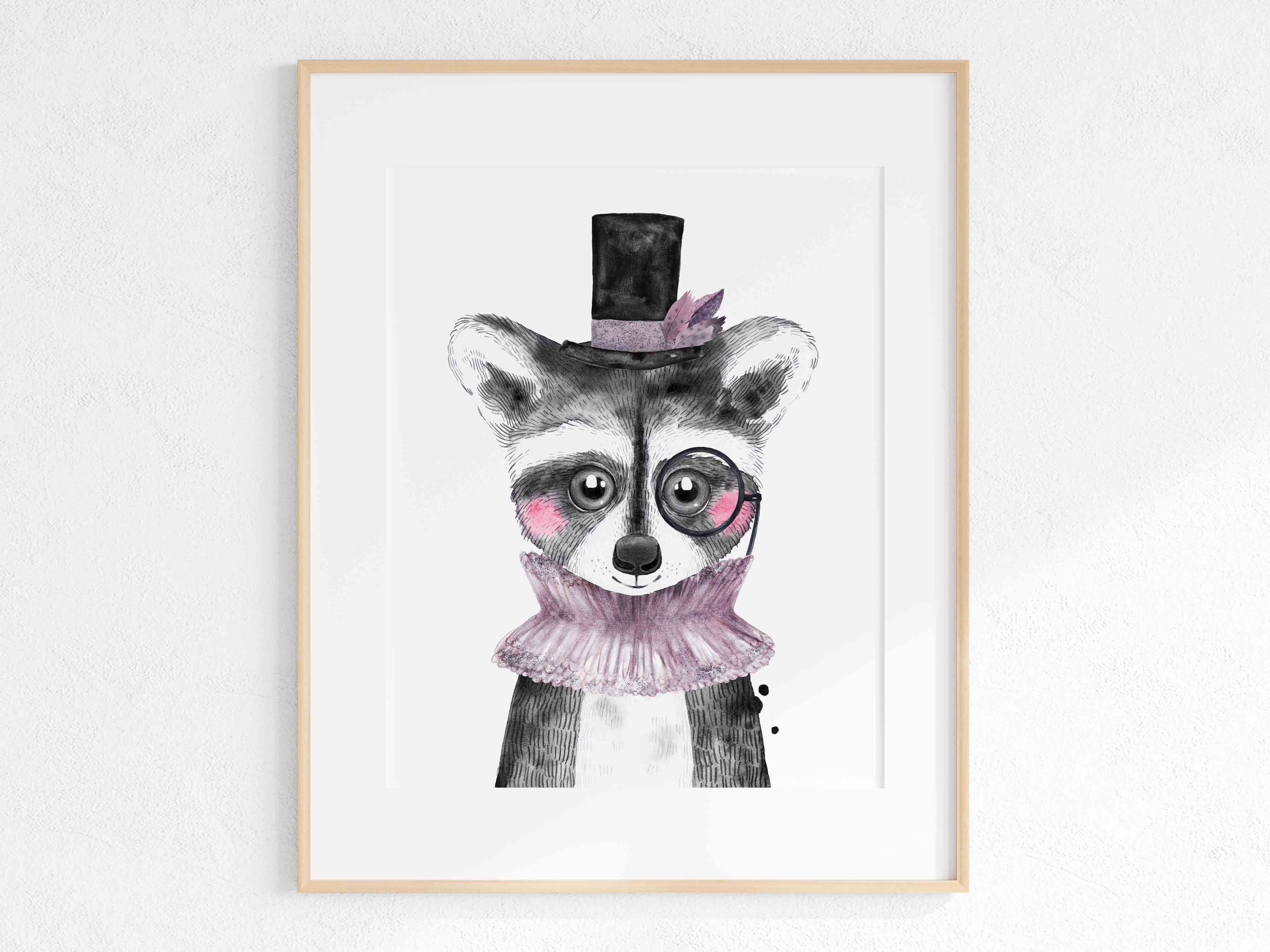 paris - animal print - raccoon