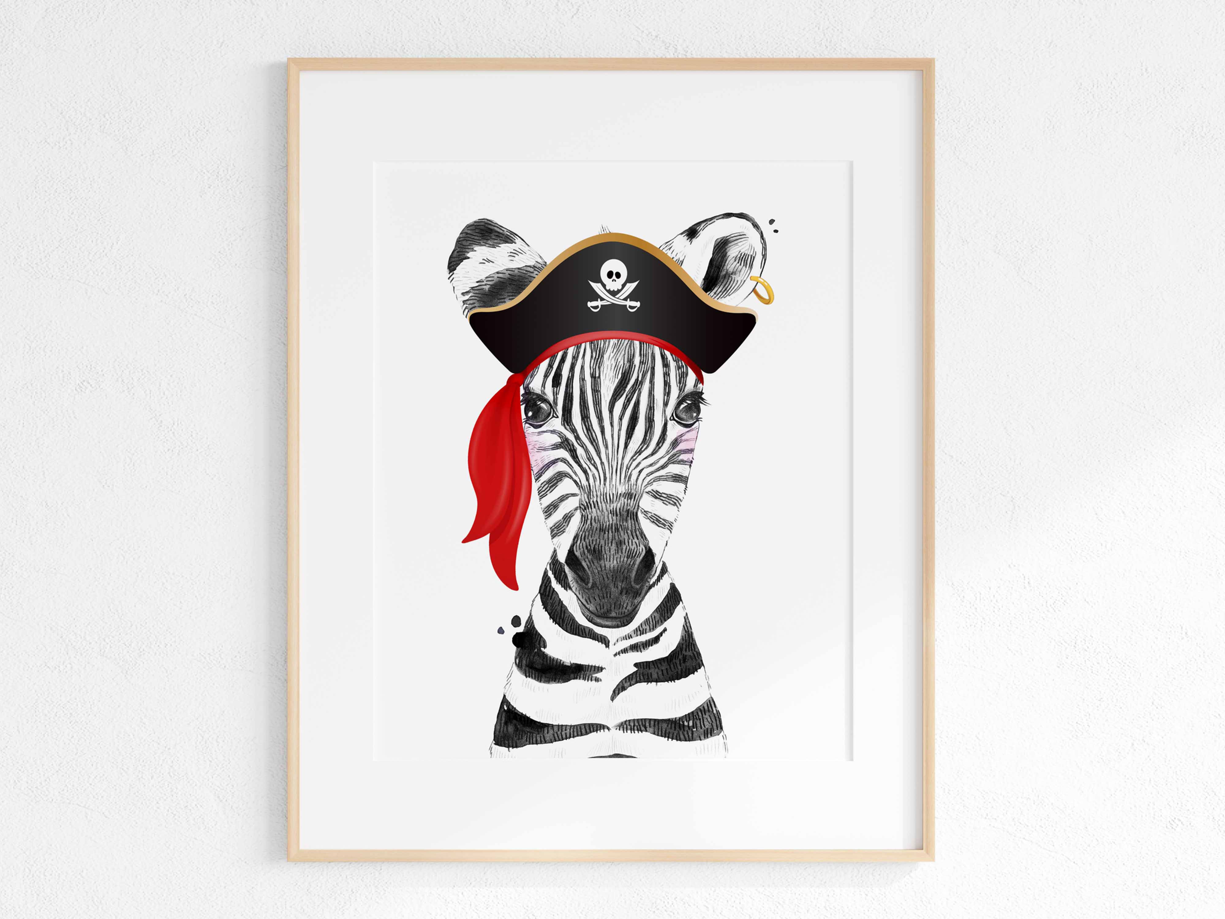 pirate - animal print - zebra