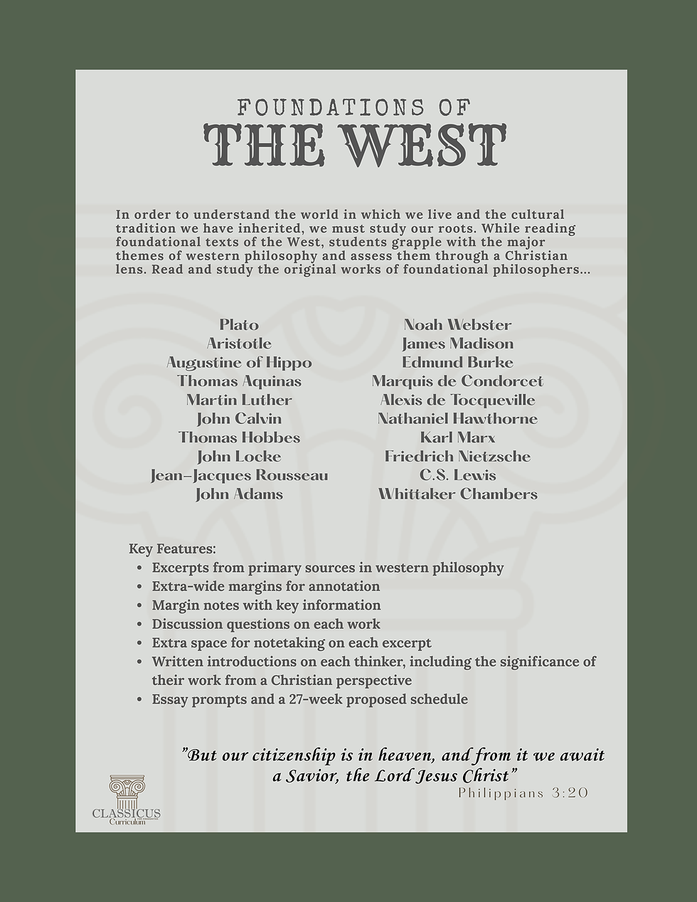 Thumbnail: Foundations of the West Bundle