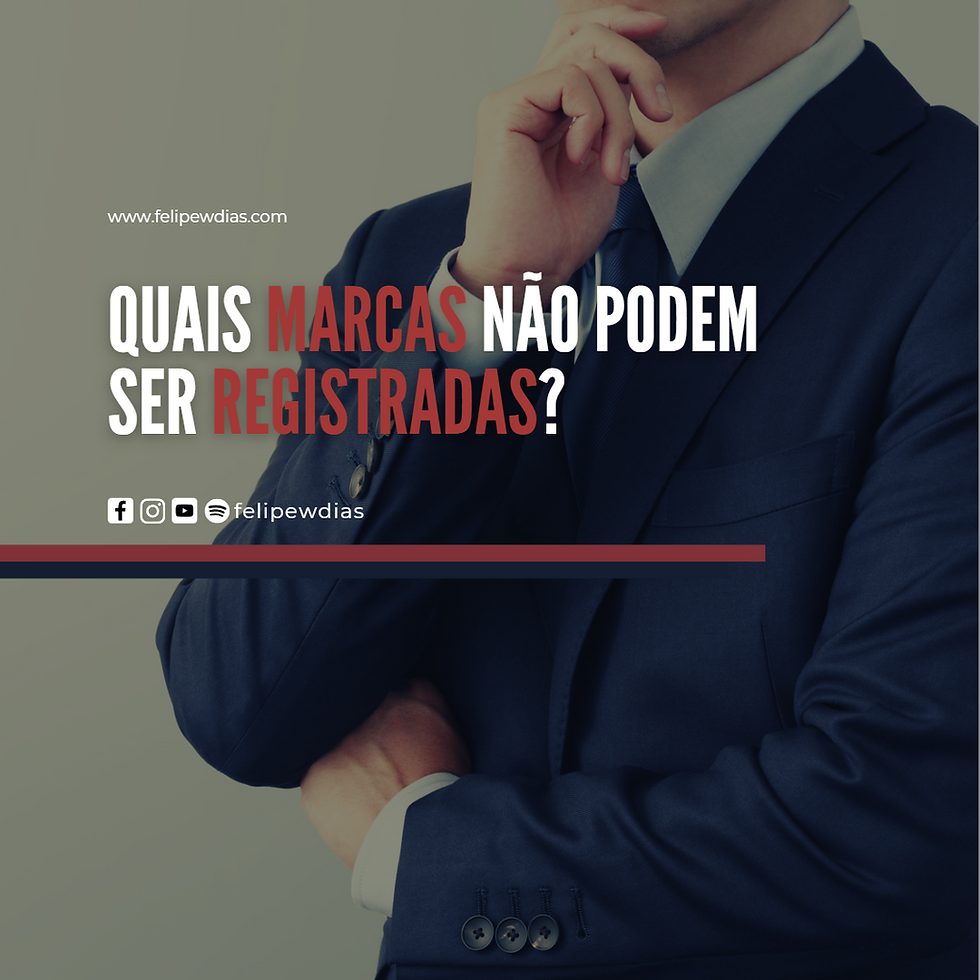 marcas que não podem ser registradas