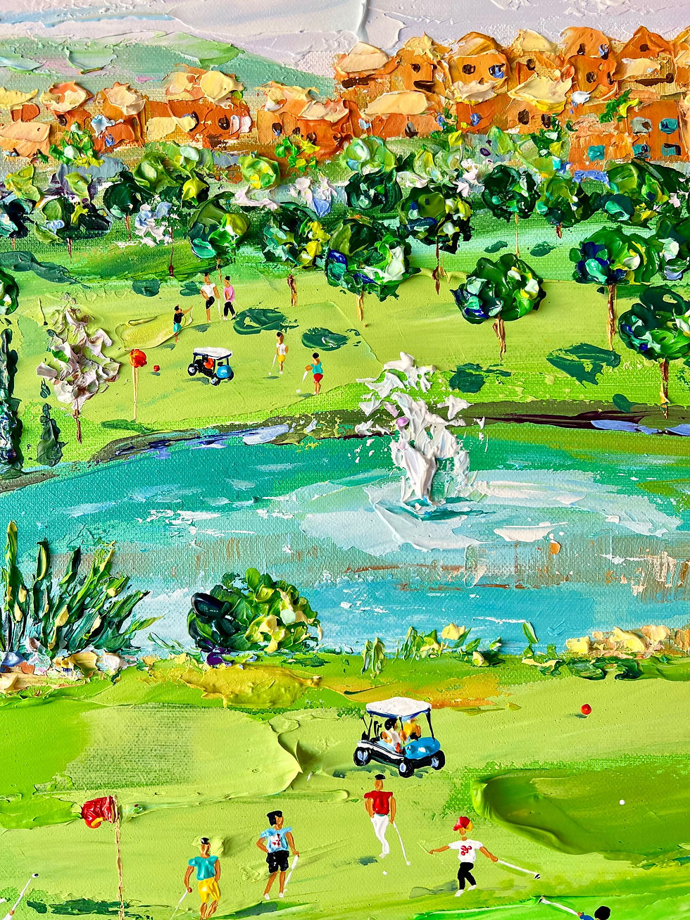 Thumbnail: Santa Maria Golf & Country Club, Marbella; original painting by Alena Shymchonak
