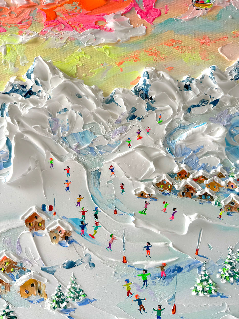 Thumbnail: Skiing through sunset, Meribel