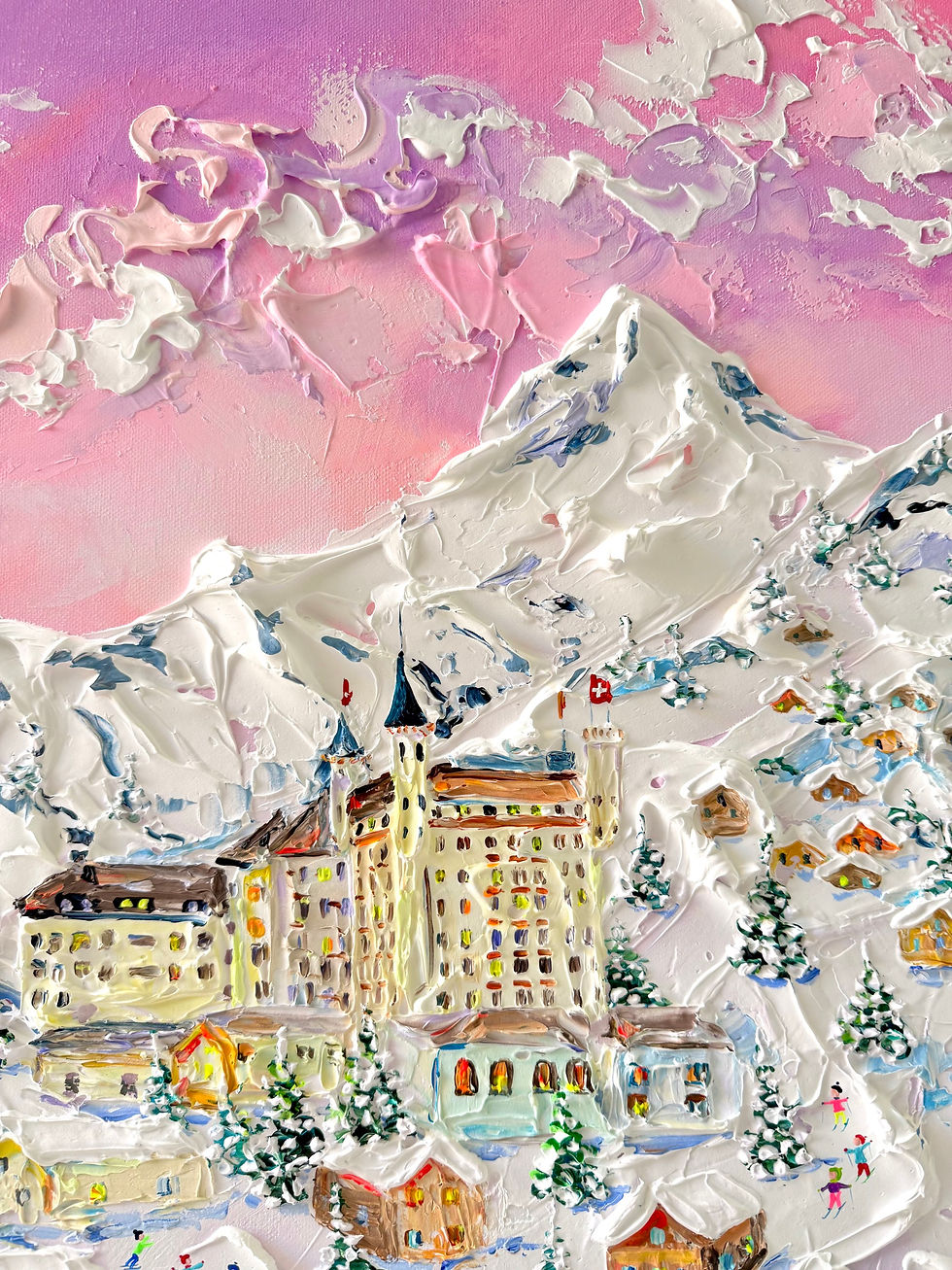 Thumbnail: Pink clouds over Gstaad, Switzerland 