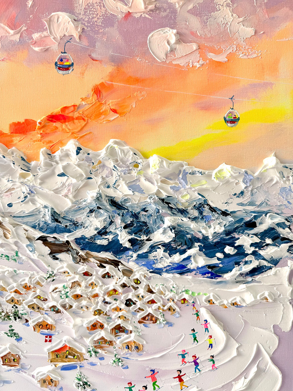 Thumbnail: Sunset in Verbier 4 Vallées