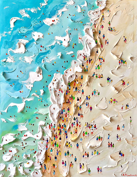 Let's enjoy the summer! Original painting by Alena Shymchonak