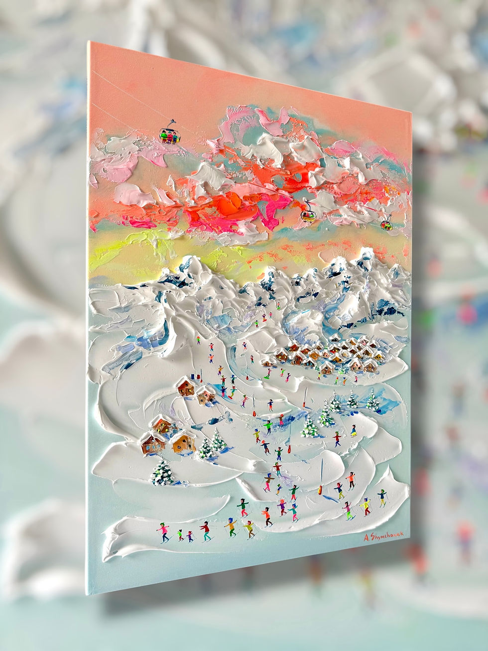 Thumbnail: Skiing through sunset, Meribel