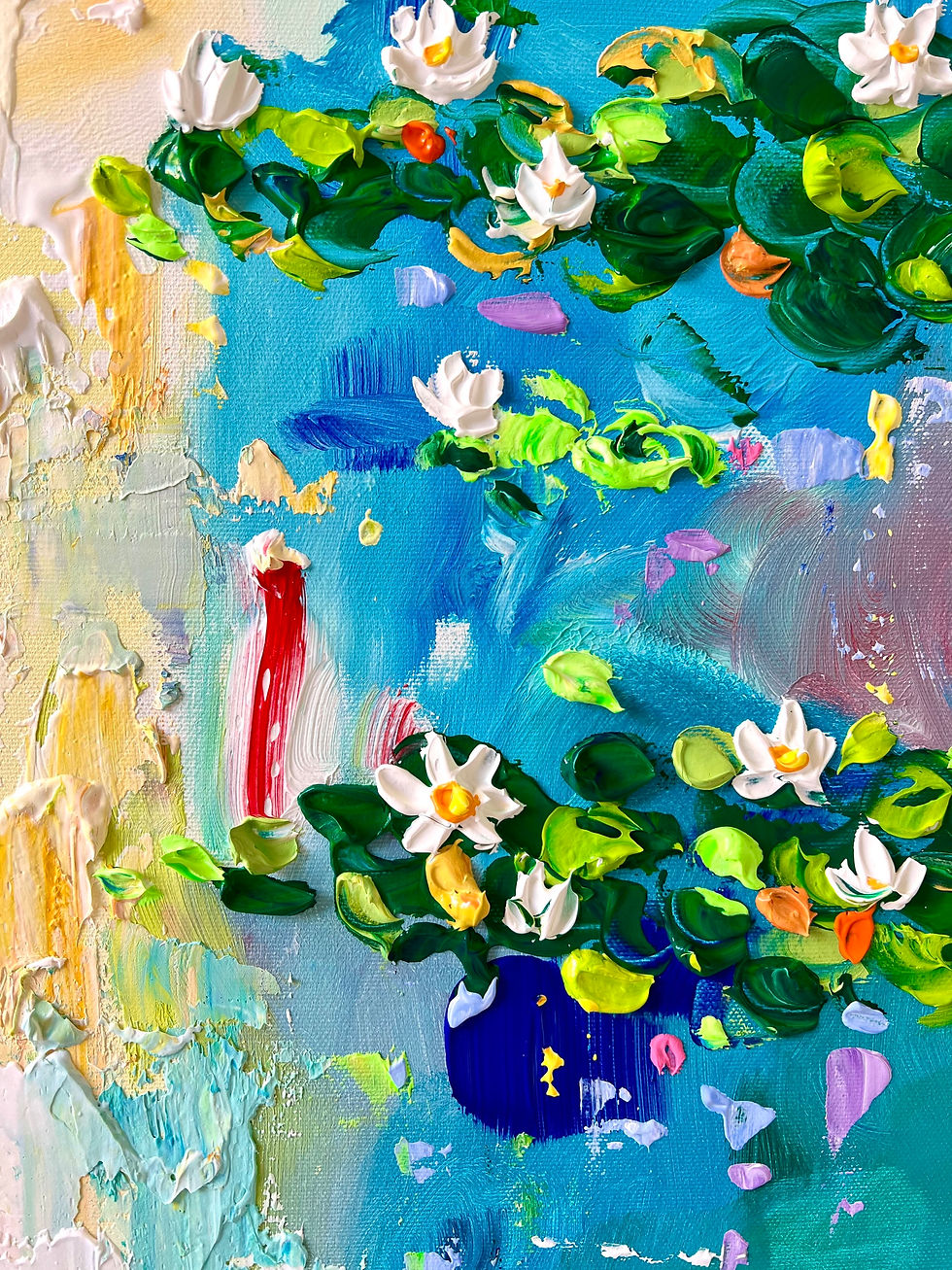 Thumbnail: Blooming white lilies