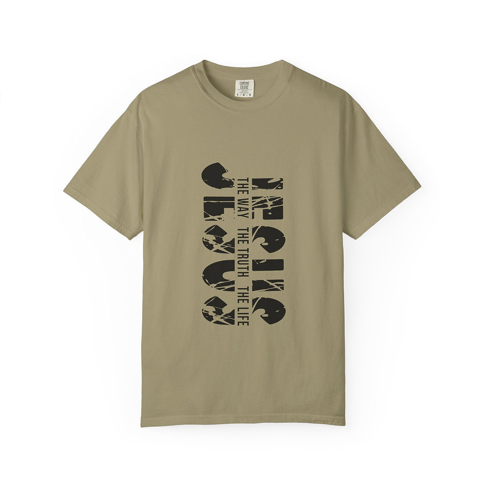 Thumbnail: JESUS (MEN & WOMEN) - Unisex Garment-Dyed T-shirt
