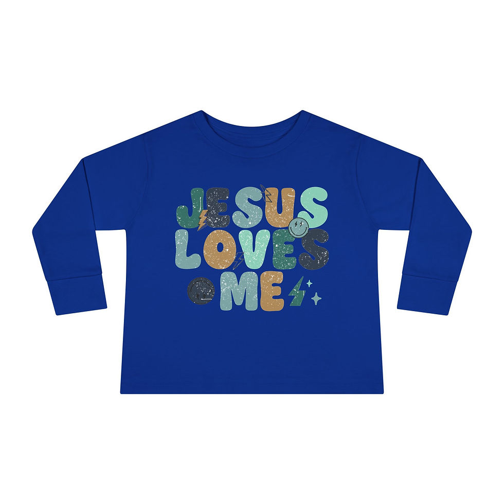 Thumbnail: JESUS LOVES ME TODDLER T-SHIRT - Multiple Colors- Unisex