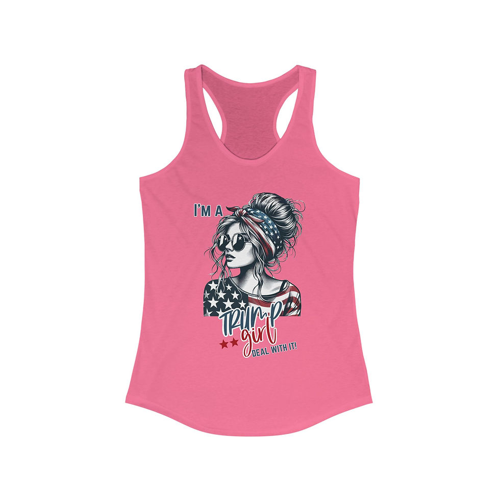 Thumbnail: I'M A TRUMP GIRL RACERBACK TANK