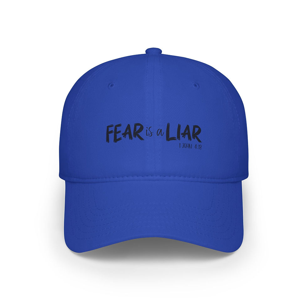 Thumbnail: FEAR IS A LIAR (MULTIPLE COLORS) - Low Profile Baseball Cap