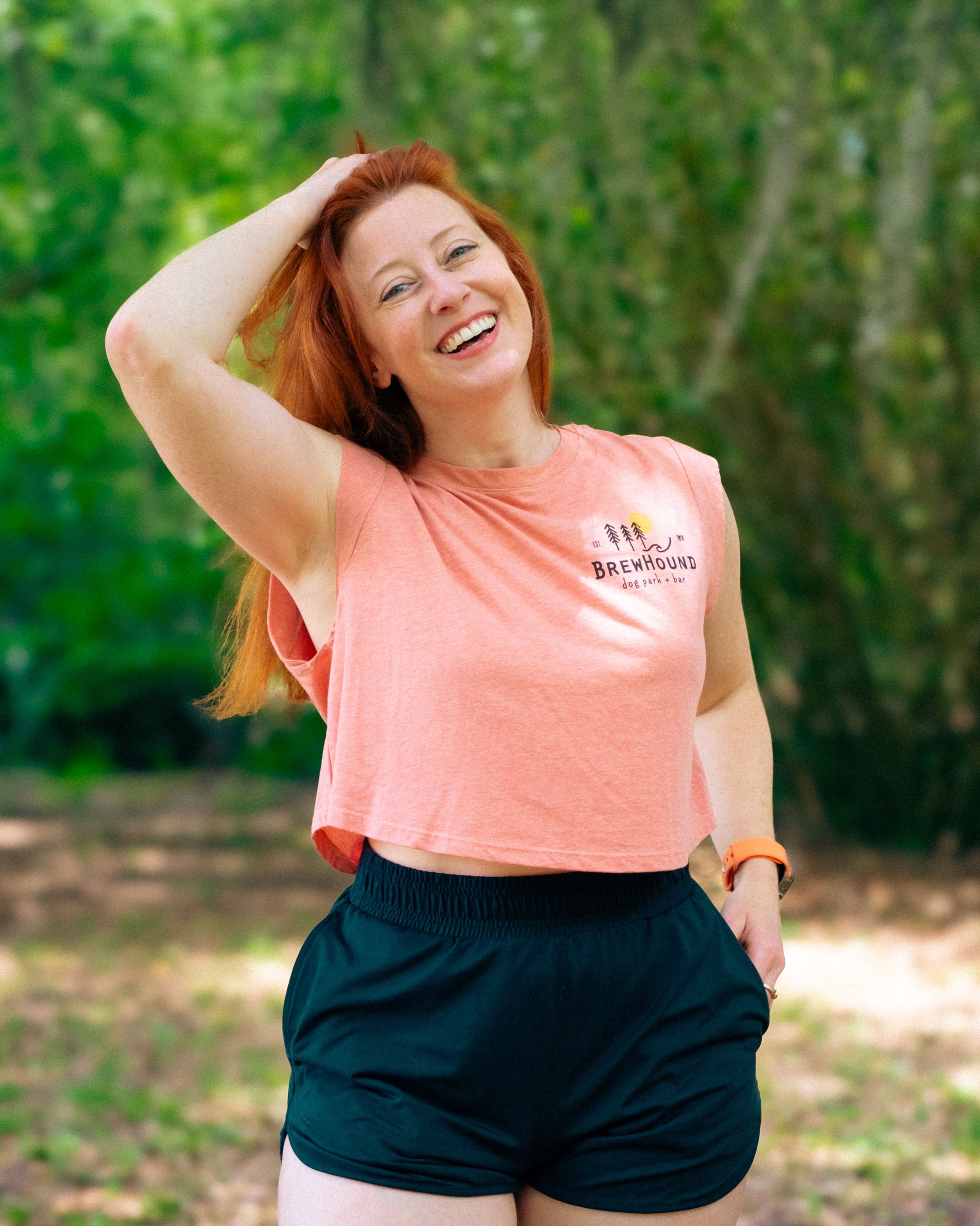 BrewHound Vertical Women’s Crop Top