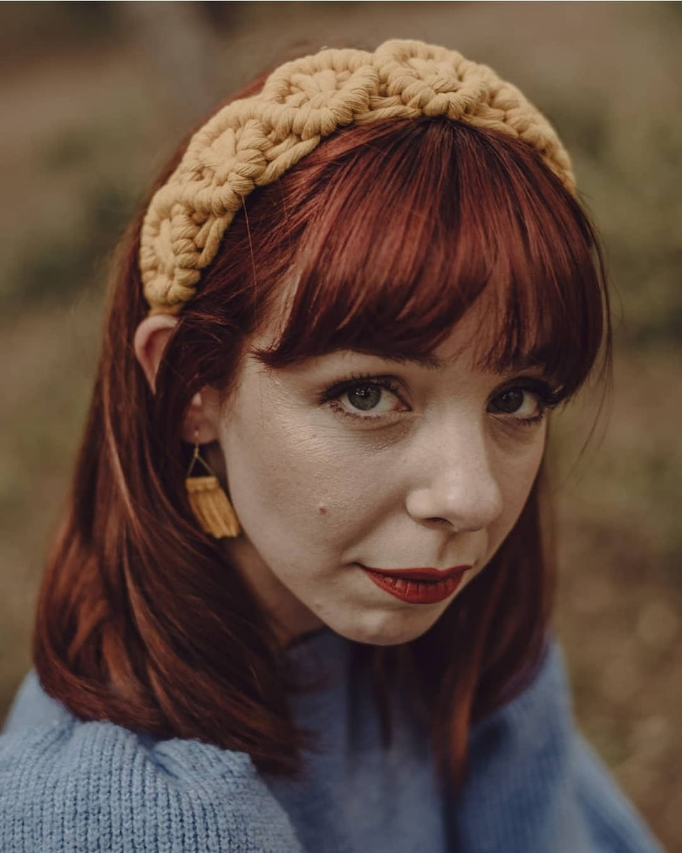 Miniatura: Diadema original (macramé)