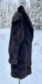 Vintage Vogue Furriers Chocolate Brown Sheared Mink Jacket