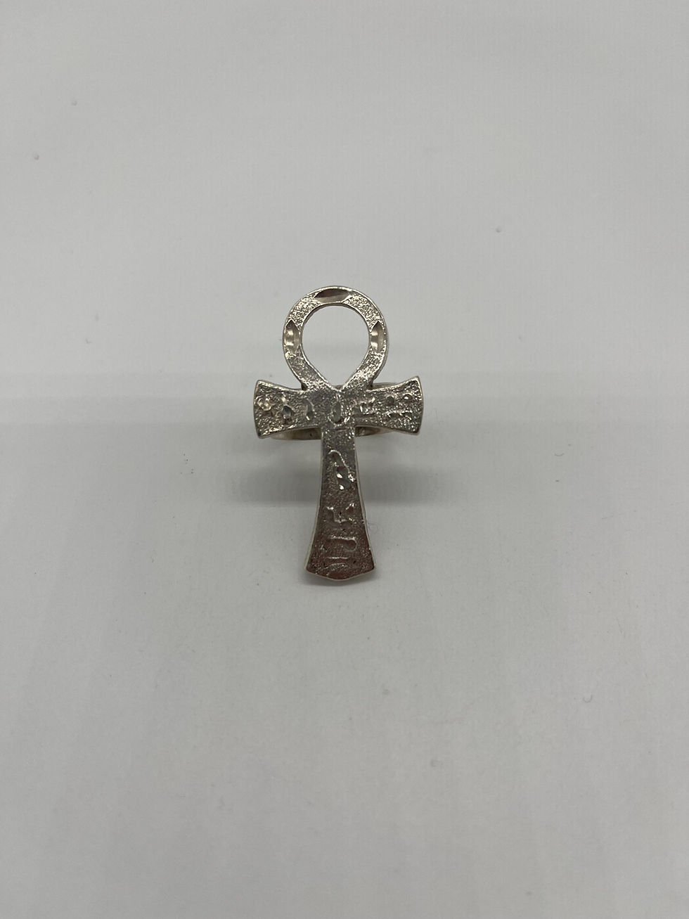 Thumbnail: Vintage Silver Egyptian Ankh Ring, Vintage Ring