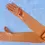 Thumbnail: Ladies Evening Opera Gloves Orange Gloves