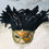 Thumbnail: Gold and Beige Roman Style with Feathers Masquerade Mask