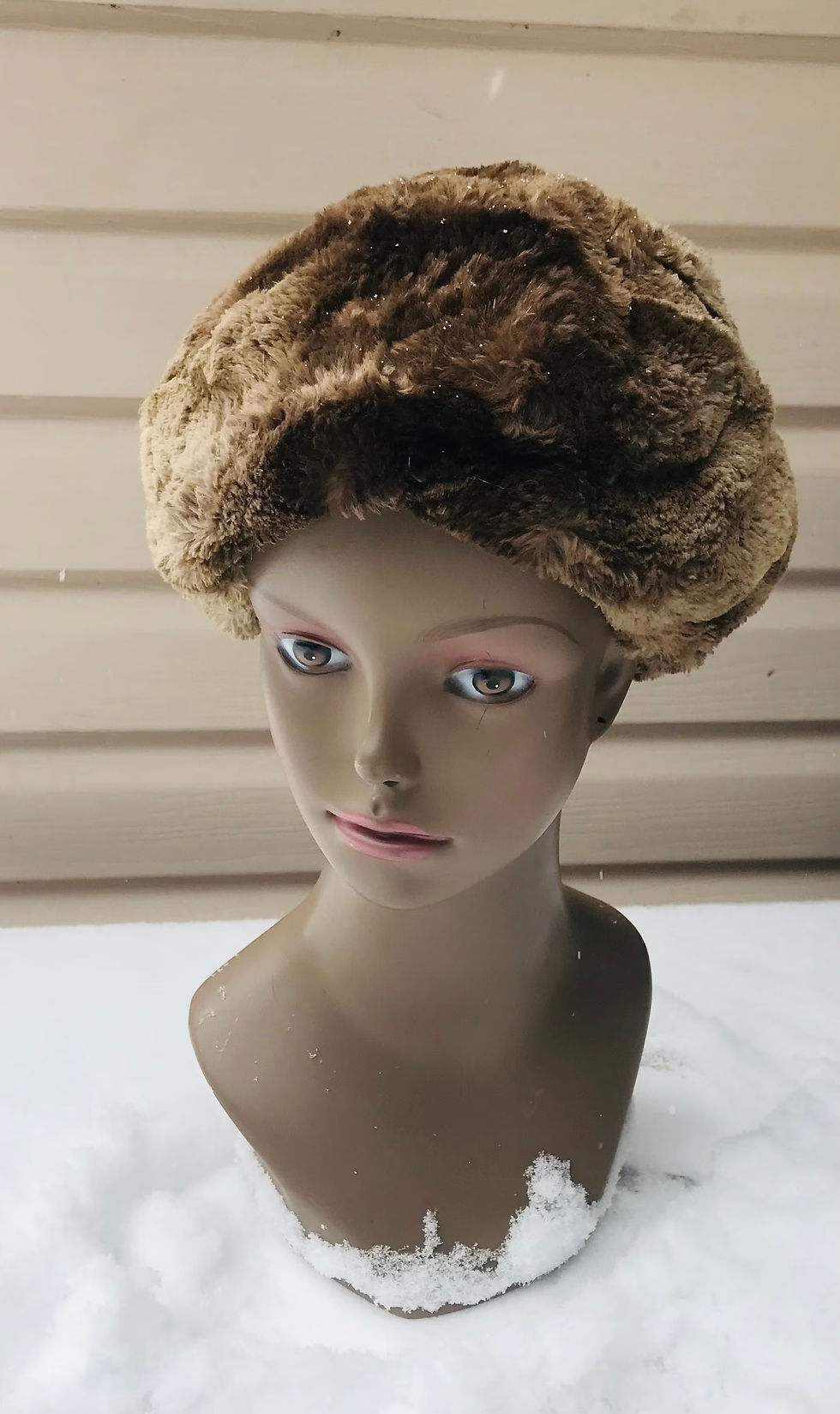 Vintage Brown Sheard Beaver Fur Hat