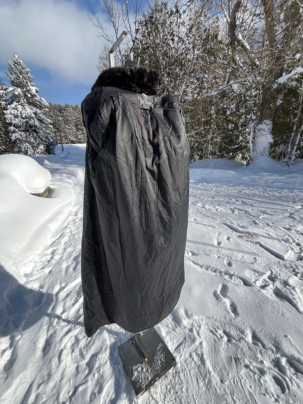 Thumbnail: Vintage Paul Magder Dark Brown Mink Fur Full Length Coat - Size Large