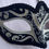 Thumbnail: Black and White Sparkle Decorative Masquerade Mask