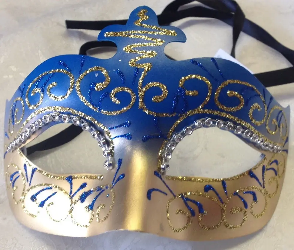 Thumbnail: Decorative Masquerade Mask with Embellishments in Variety Colour Options