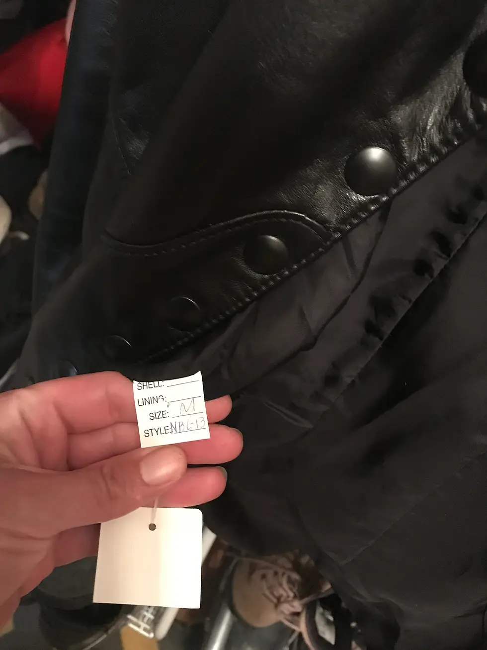 Thumbnail: Vintage Women’s Northbound Leather Black with Red Leather Jacket