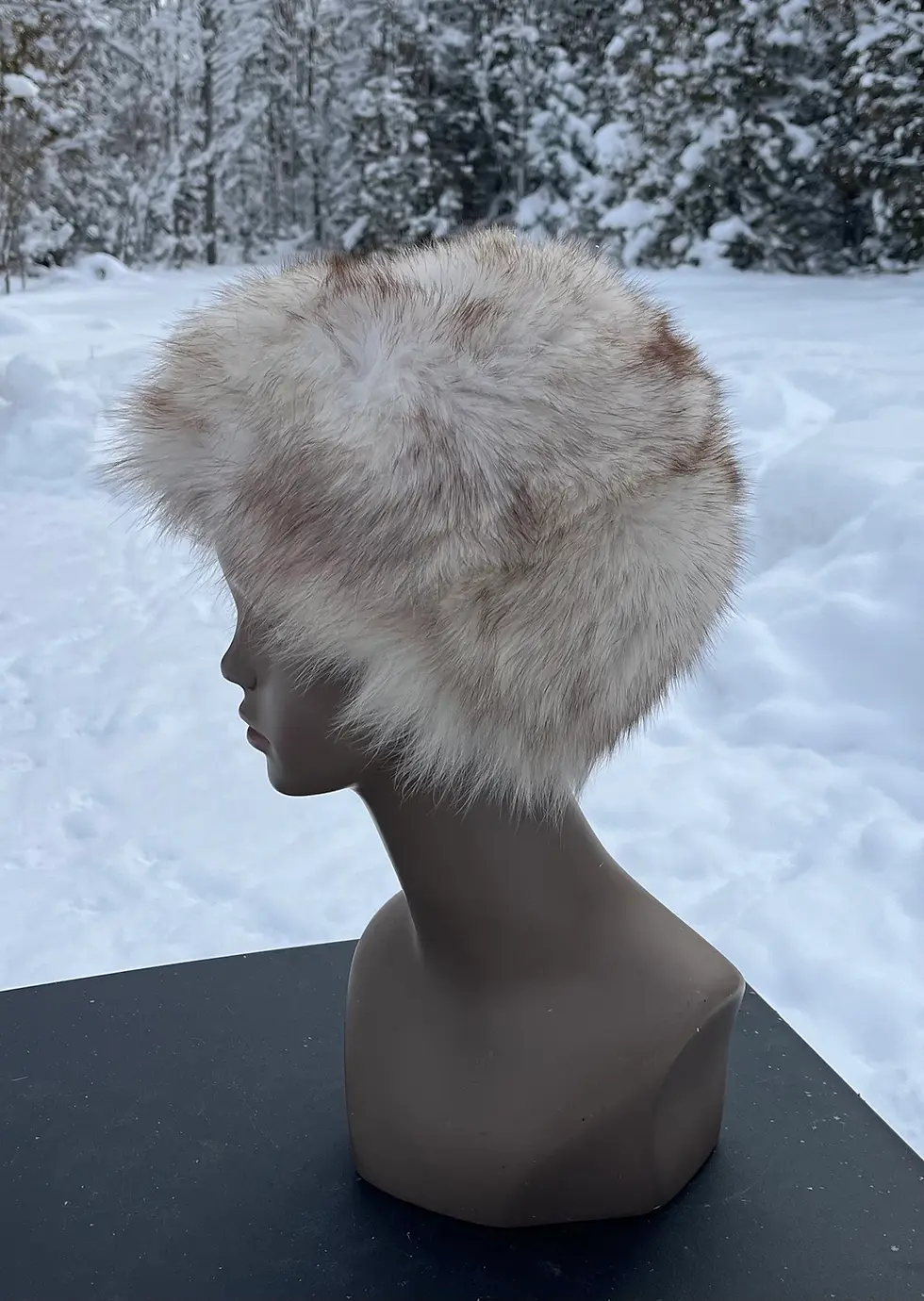 Vintage GR Originals Fox Fur Hat, Vintage Hat, Fur Hat