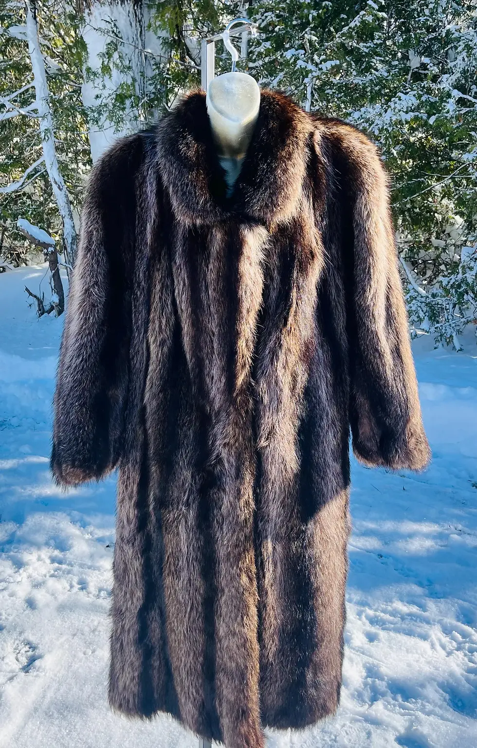 Vintage B.B. Smith & Son Raccoon Fur Coat