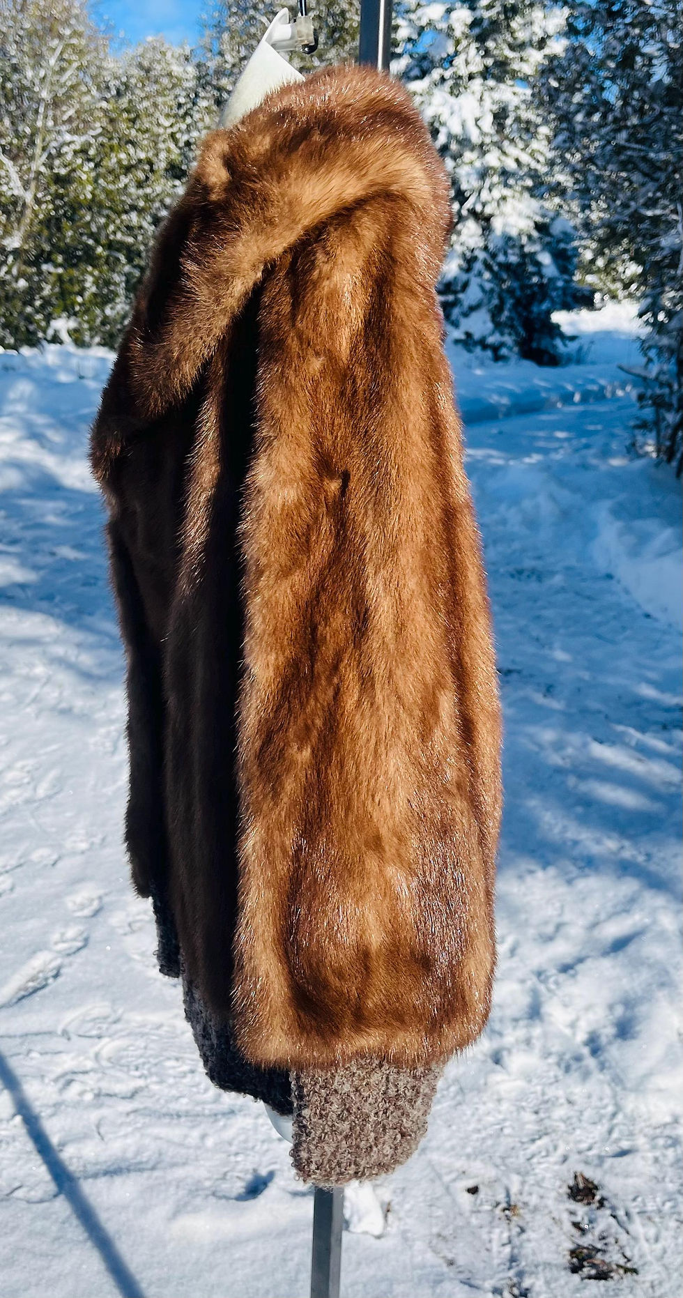 Vintage Short Cut Caramel Mink Jacket, Vintage Fur