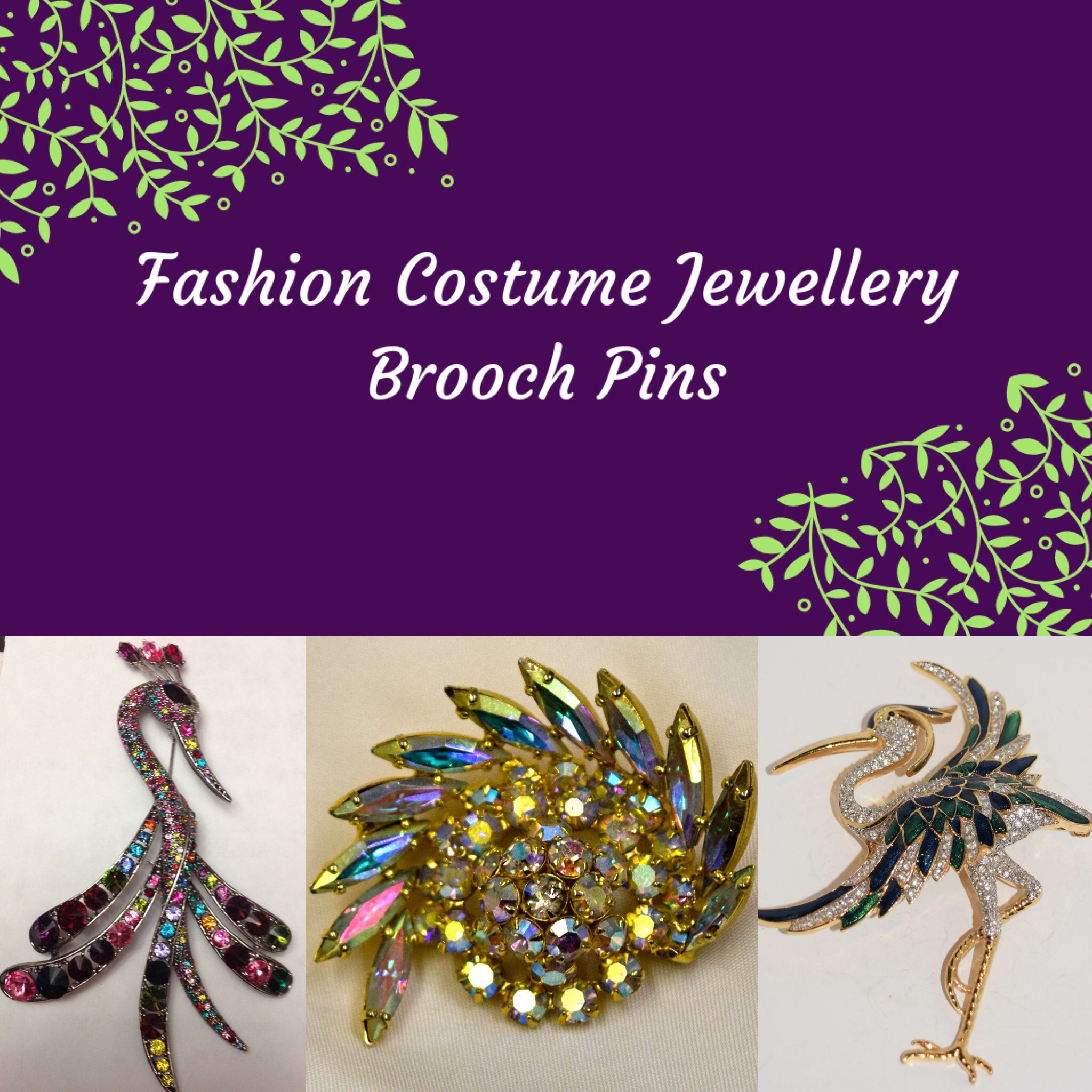 Fashion Costume Brooch Pins