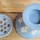 Thumbnail: Vintage ECanada Art Pottery Forget Me Not With Flower Frog Emery