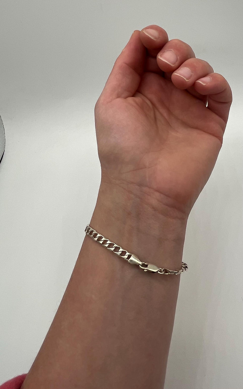 Thumbnail: Vintage Simple Link Silver Bracelet