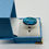 Thumbnail: Over Shape Turquoise Cocktail Silver Ring Size  8