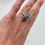 Thumbnail: Marquise Shape Green Beryl and Silver Ring Size 7