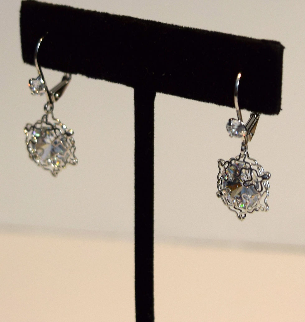 Thumbnail: Costume Drop Earrings Pierced