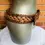 Thumbnail: Vintage Light Brown and Tan Wide Breaded Leather Belt