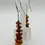 Thumbnail: Genuine Natural Cognac Multi Baltic Amber Beads with Silver Simple Earrings