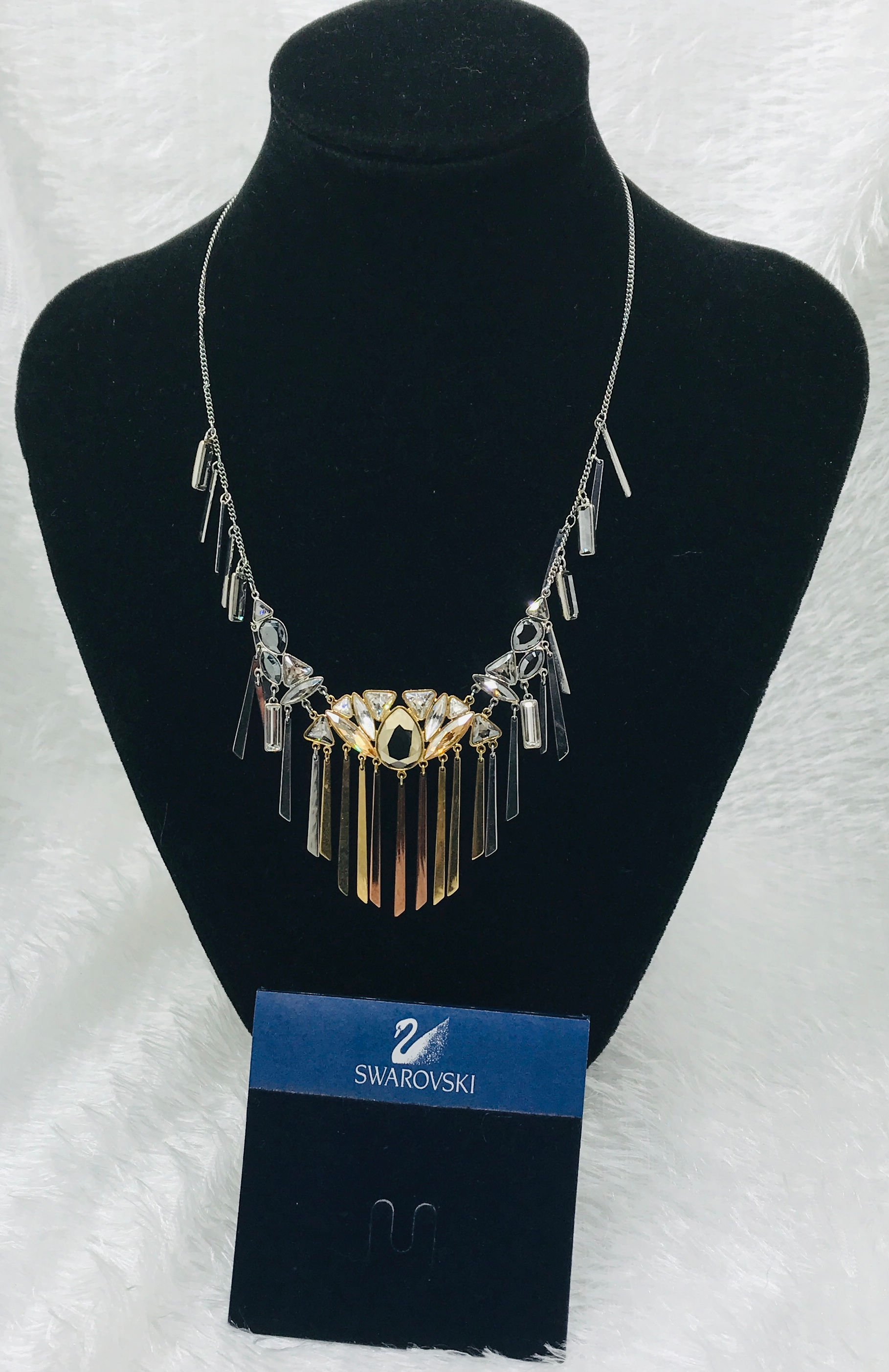 Vintage Swarovski Airy Necklace Urban Tribal-Inspired
