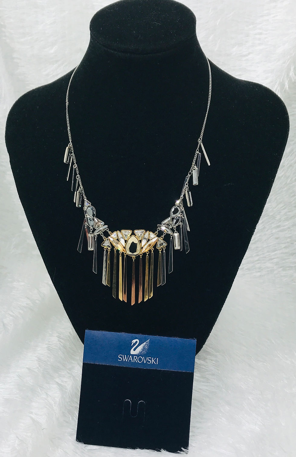 Vintage Swarovski Airy Necklace Urban Tribal-Inspired