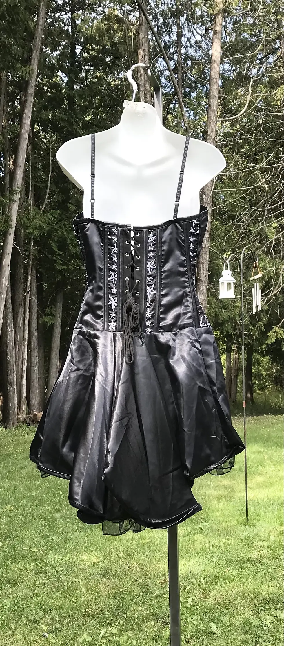 Thumbnail: Steampunk Corset Dress with Stars Size Medium