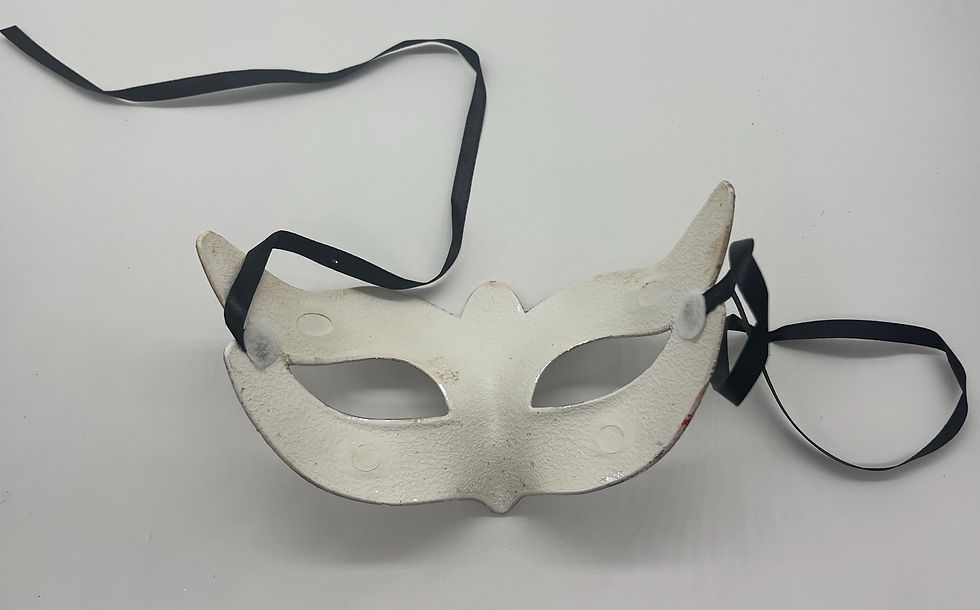 Thumbnail: Simple Classic Silver Masquerade Mask, Halloween Mask