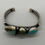 Thumbnail: Vintage VB Sterling Turquoise Gemstone Bangle Bracelet