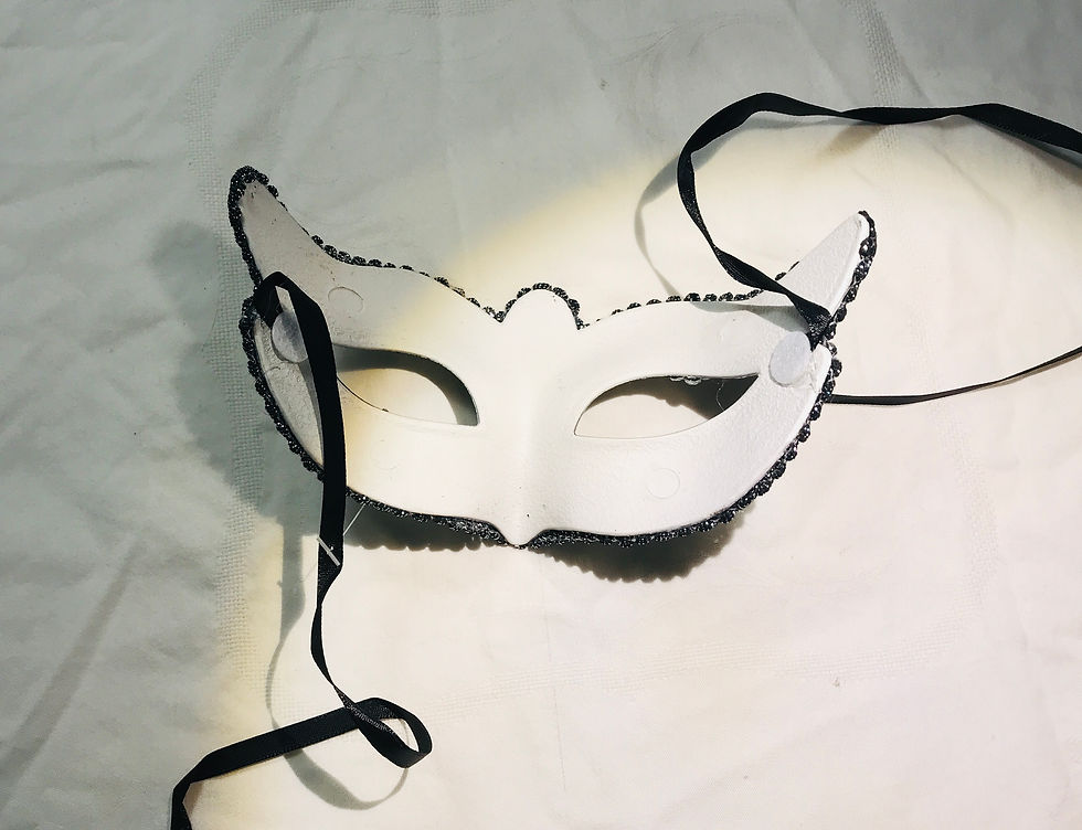 Thumbnail: Jewels and Music Notes Masquerade Mask in a Variety of Colours