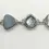 Thumbnail: Vintage Multi Gemstones and Pearl Link Silver Bracelet