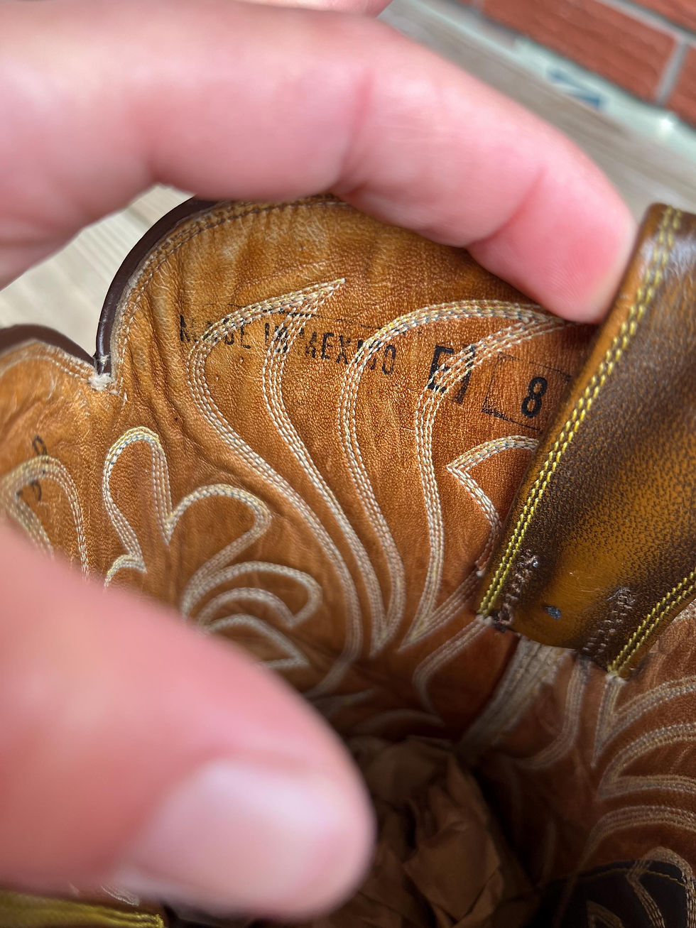 Thumbnail: Vintage Men’s Made in Mexico Western Cowboy Boots Size 8 E