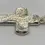 Thumbnail: Silver Cross Pendant with Stone Design